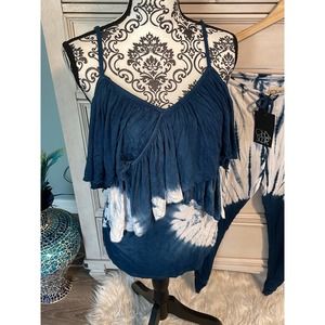 NWT Cha Sor Chaser Lounge top tie dye top/Women’s med